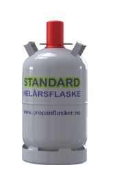 Flaske standard stål 11kg  Jumbo